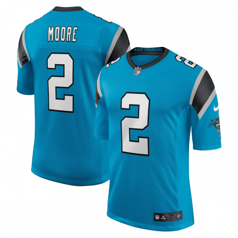 D.J. Moore Carolina Panthers Nike Vapor Limited Jersey - Blue-GridironStore
